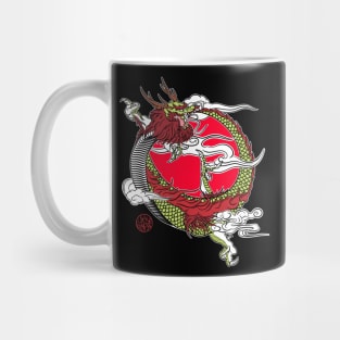 Japanese dragon position ouroboros Mug